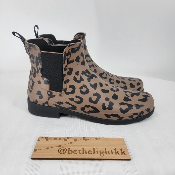 Hunter Shoes - Hunter Chelsea Women's Cheetah Waterproof Rain Boots Size: 11M